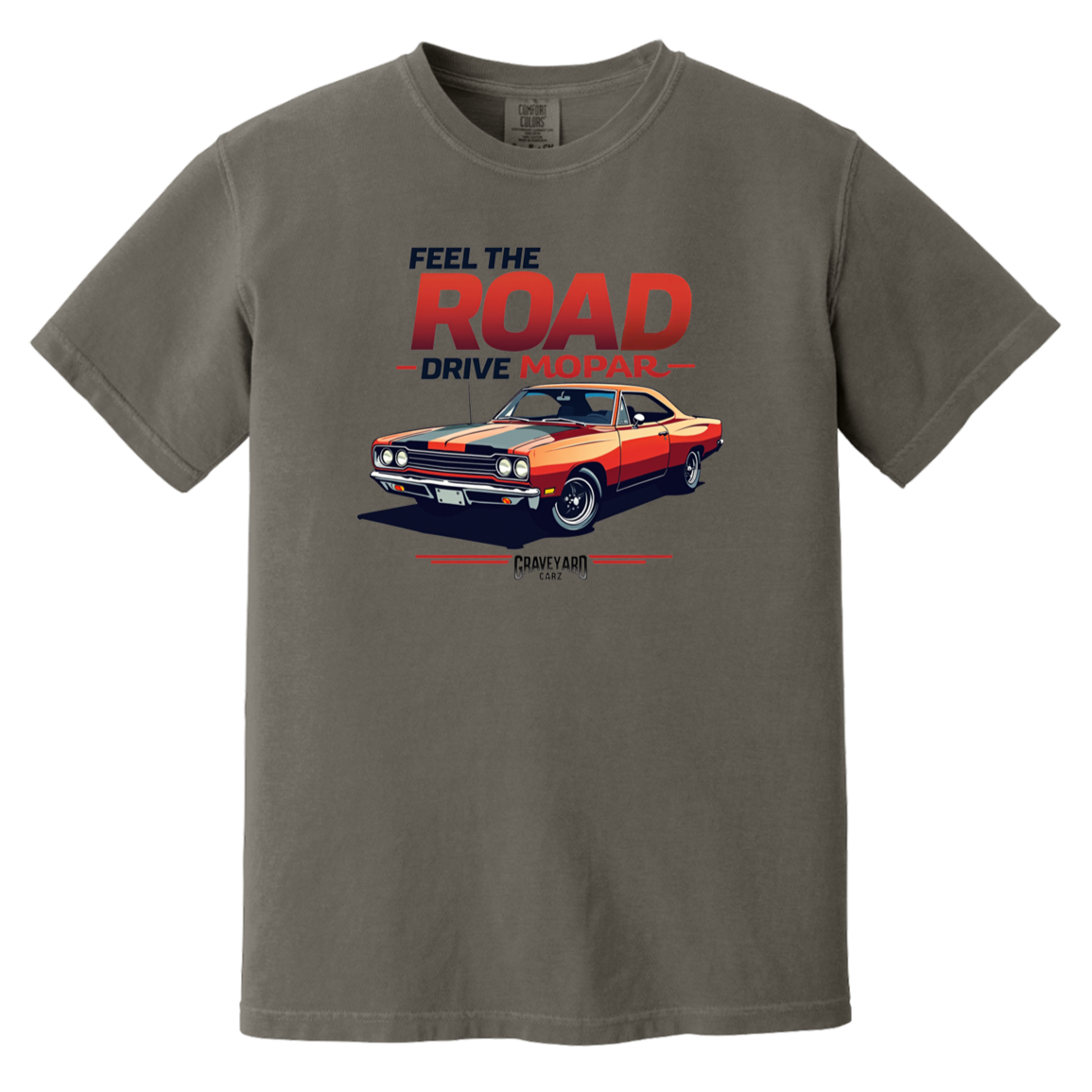 Feel The Road Drive Mopar Comfort Colors Heavyweight Tee - GYC Merch Store
