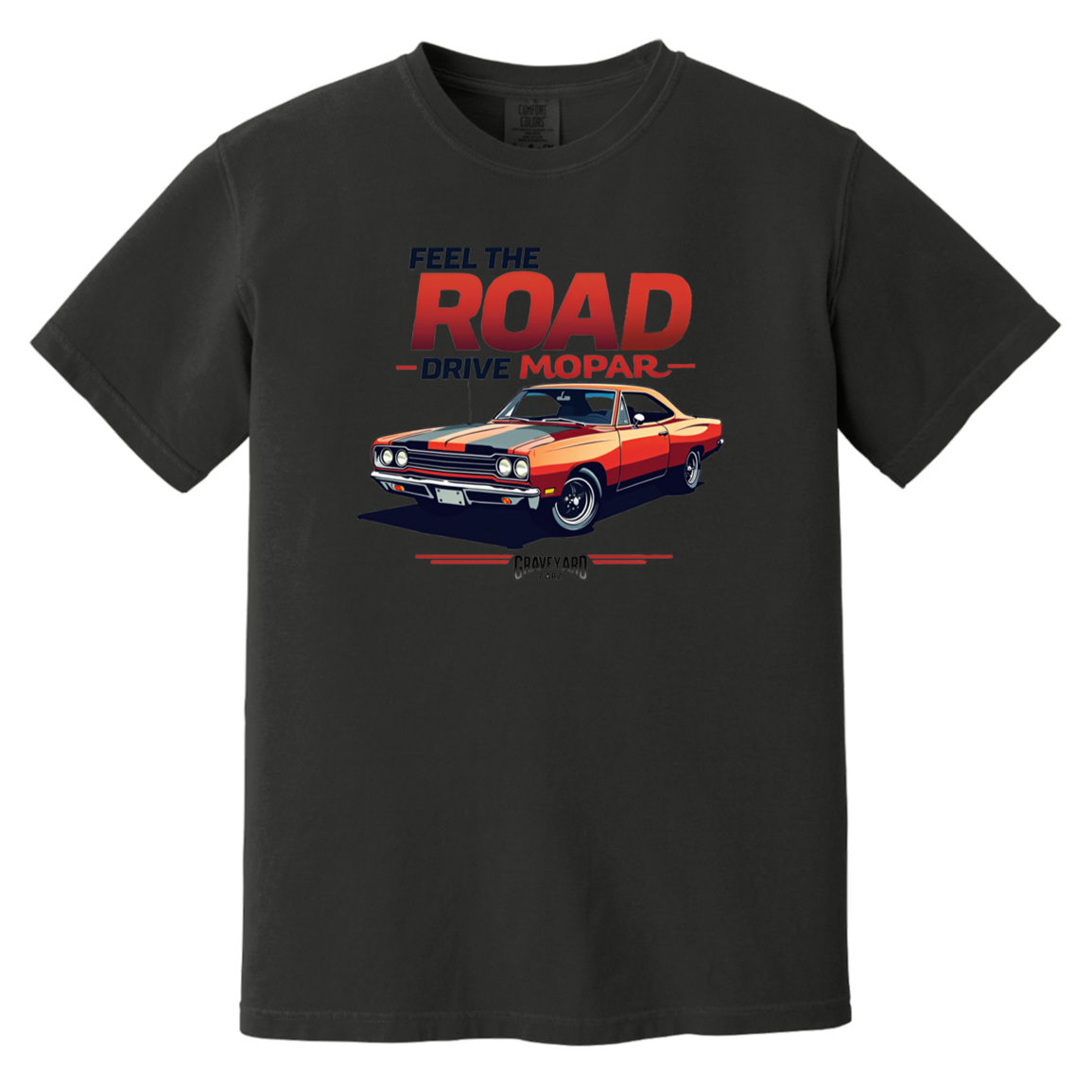Feel The Road Drive Mopar Comfort Colors Heavyweight Tee - GYC Merch Store
