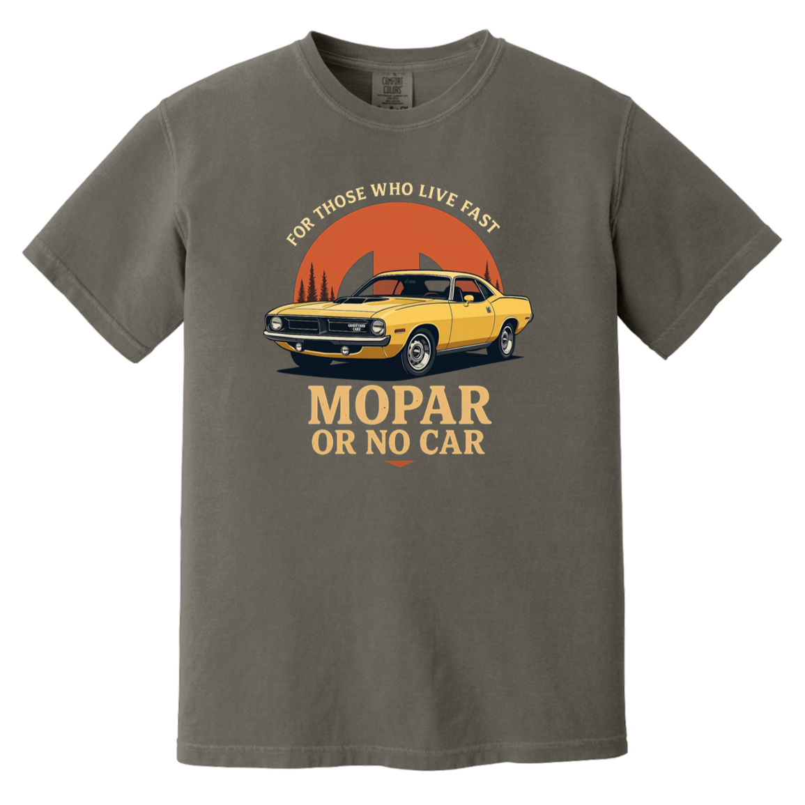 Mopar Or No Car Comfort Colors Heavyweight Tee - GYC Merch Store
