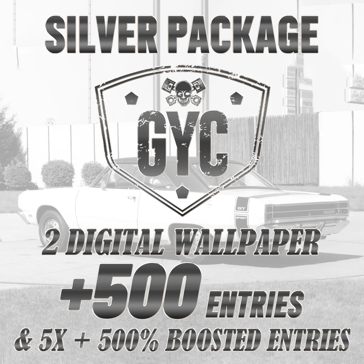 Silver Package + 500% Bonus Entries – GYC Merch Store