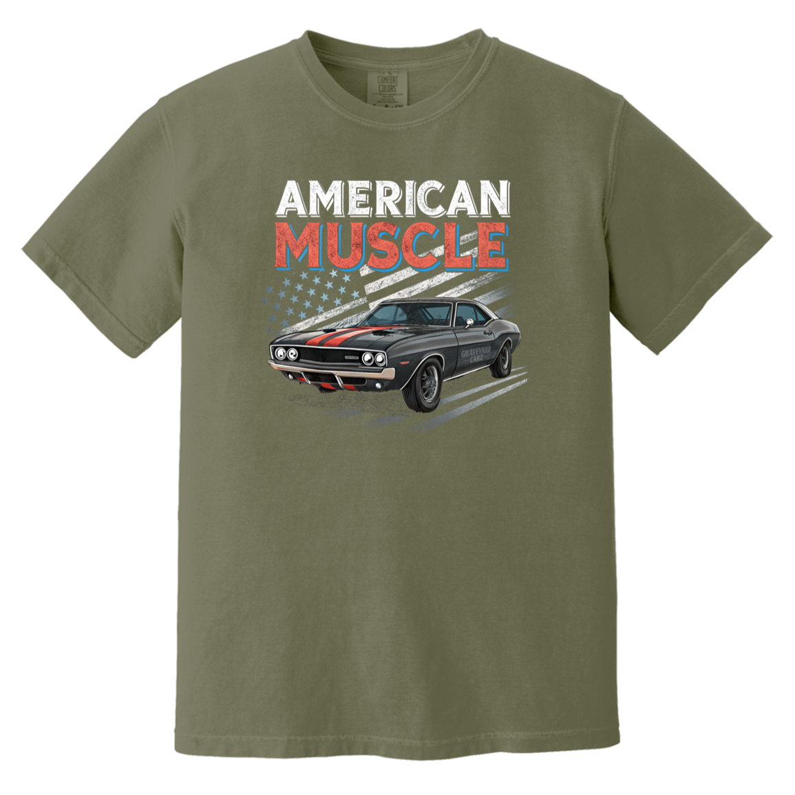 American muscle Comfort Colors Heavyweight Tee - GYC Merch Store