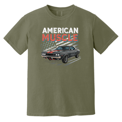 American muscle Comfort Colors Heavyweight Tee - GYC Merch Store