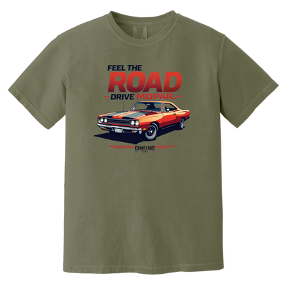 Feel The Road Drive Mopar Comfort Colors Heavyweight Tee - GYC Merch Store