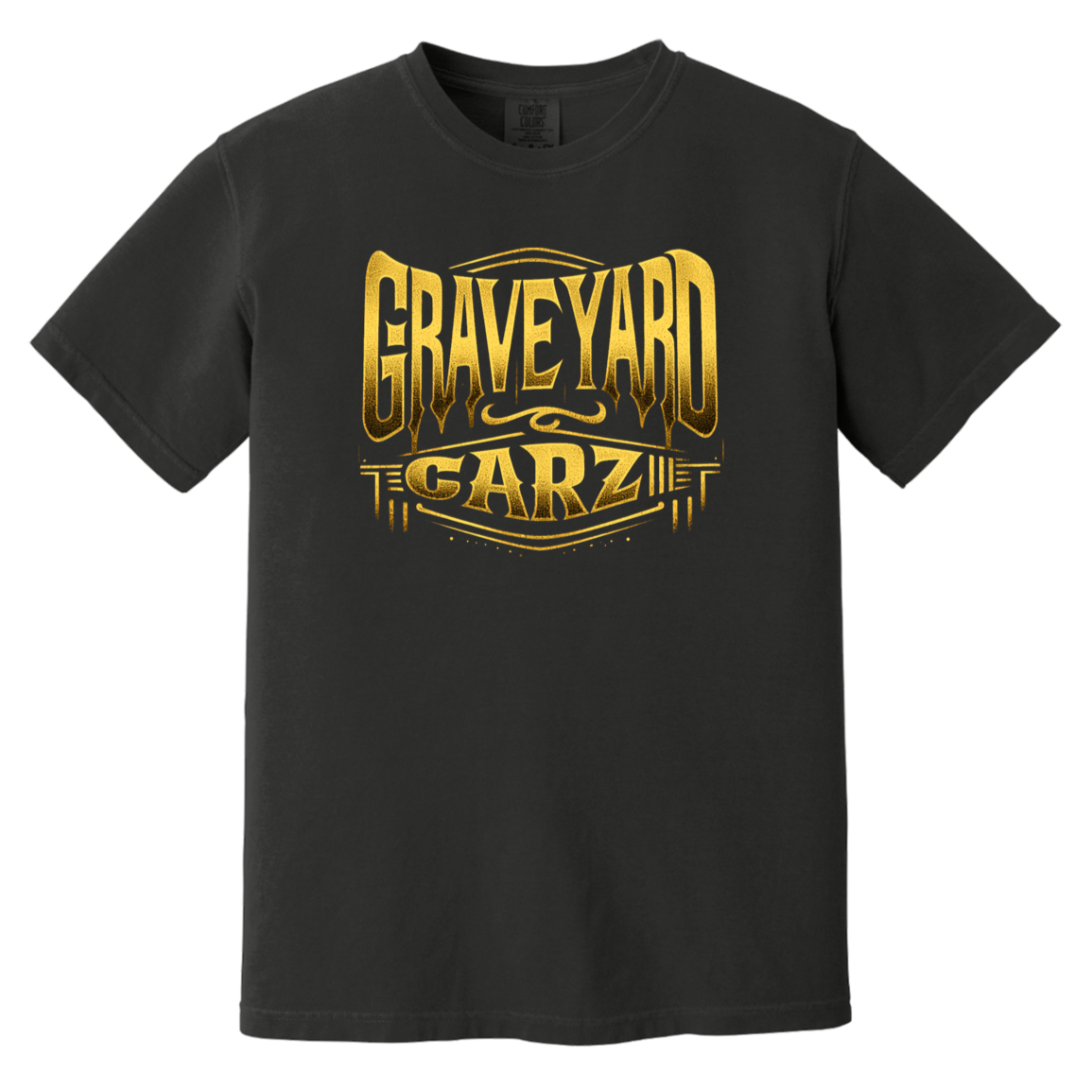 Graveyard Carz Gold Comfort Colors Heavyweight Tee - GYC Merch Store