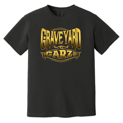Graveyard Carz Gold Comfort Colors Heavyweight Tee - GYC Merch Store