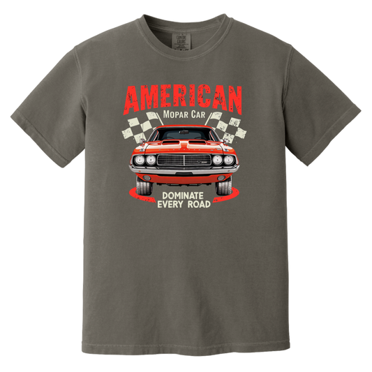 American Mopar Car Comfort Colors Heavyweight Tee - GYC Merch Store