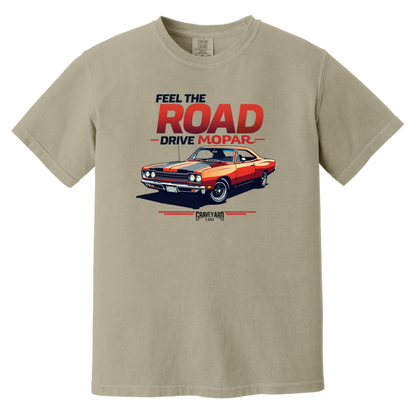 Feel The Road Drive Mopar Comfort Colors Heavyweight Tee - GYC Merch Store