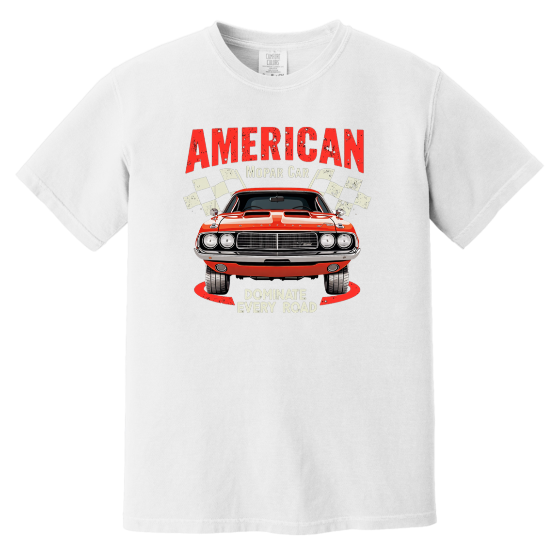 American Mopar Car Comfort Colors Heavyweight Tee - GYC Merch Store