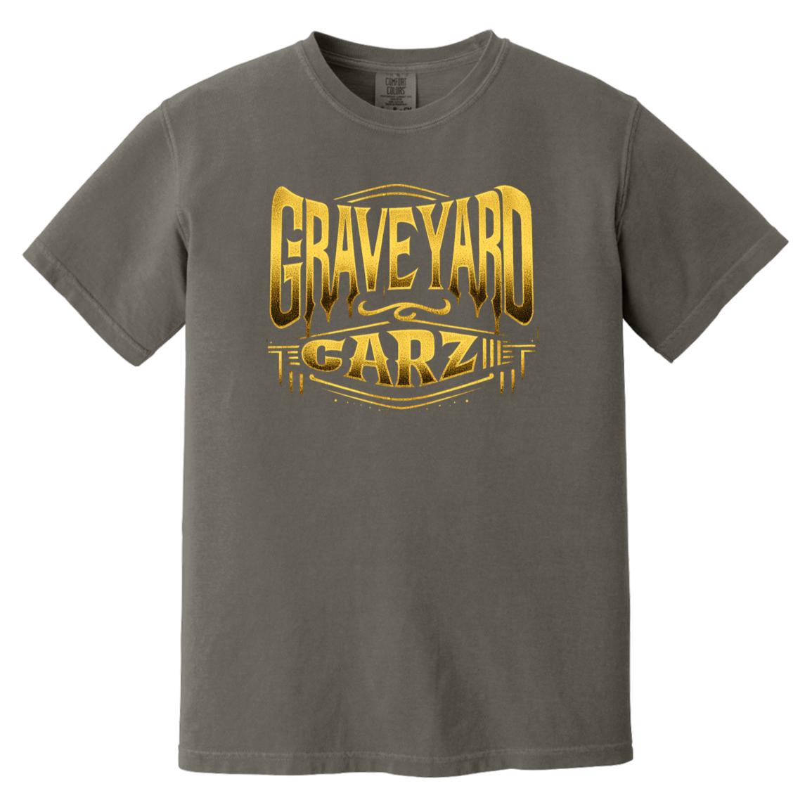 Graveyard Carz Gold Comfort Colors Heavyweight Tee - GYC Merch Store