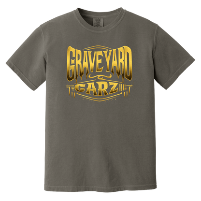 Graveyard Carz Gold Comfort Colors Heavyweight Tee - GYC Merch Store