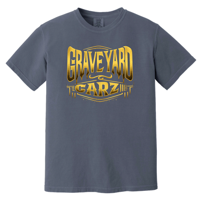 Graveyard Carz Gold Comfort Colors Heavyweight Tee - GYC Merch Store