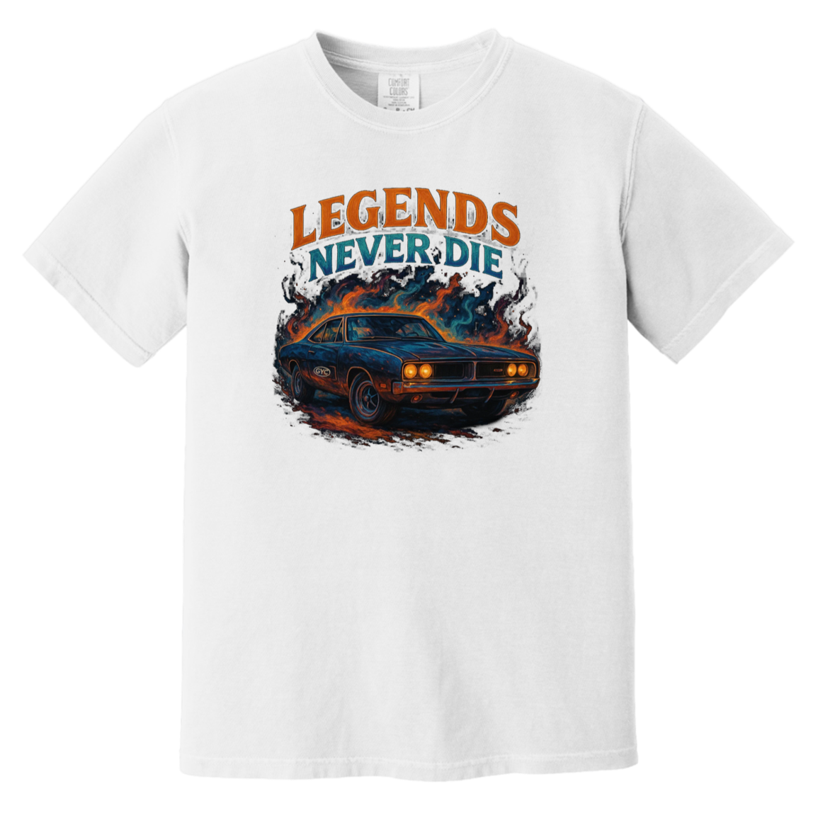 Legends Never Die Comfort Colors Heavyweight Tee - GYC Merch Store