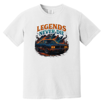 Legends Never Die Comfort Colors Heavyweight Tee - GYC Merch Store
