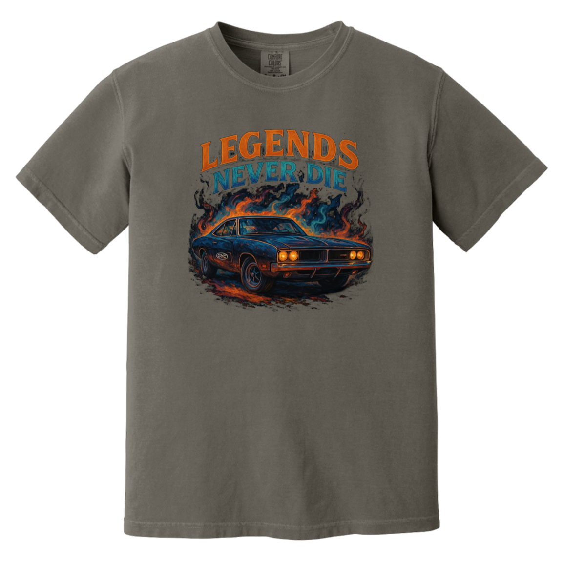 Legends Never Die Comfort Colors Heavyweight Tee - GYC Merch Store