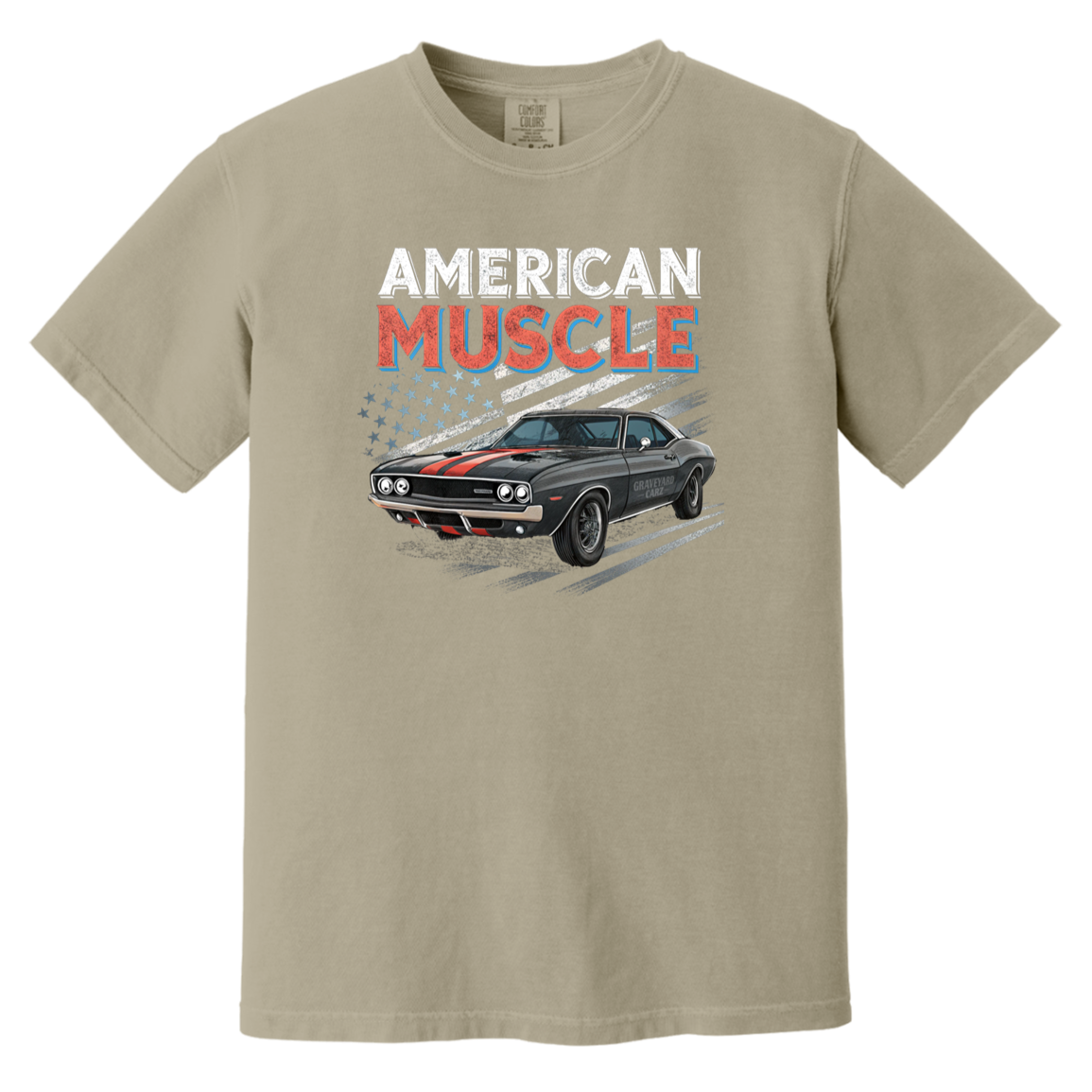 American muscle Comfort Colors Heavyweight Tee - GYC Merch Store