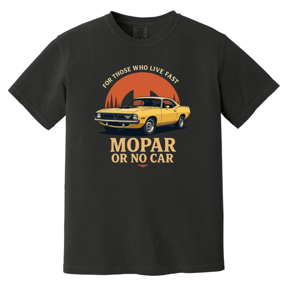 Mopar Or No Car Comfort Colors Heavyweight Tee - GYC Merch Store