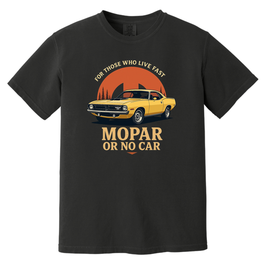 Mopar Or No Car Comfort Colors Heavyweight Tee - GYC Merch Store
