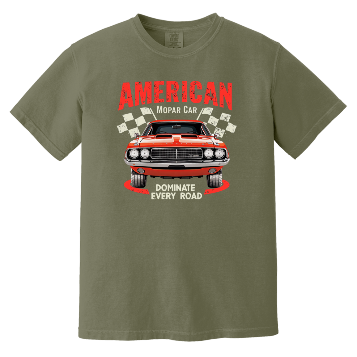 American Mopar Car Comfort Colors Heavyweight Tee - GYC Merch Store