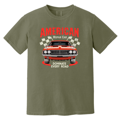 American Mopar Car Comfort Colors Heavyweight Tee - GYC Merch Store