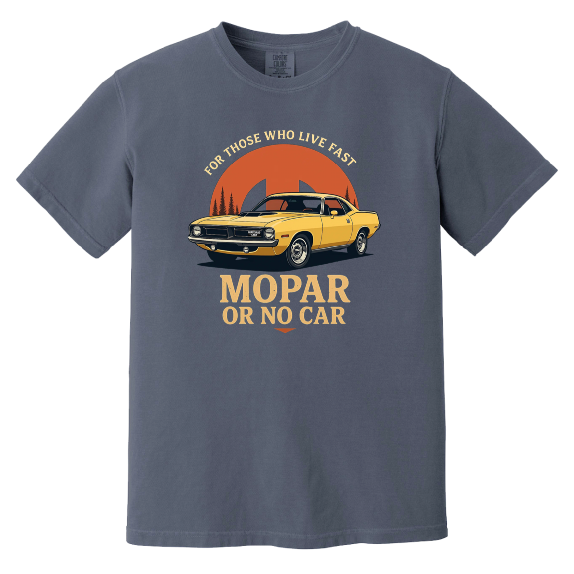 Mopar Or No Car Comfort Colors Heavyweight Tee - GYC Merch Store