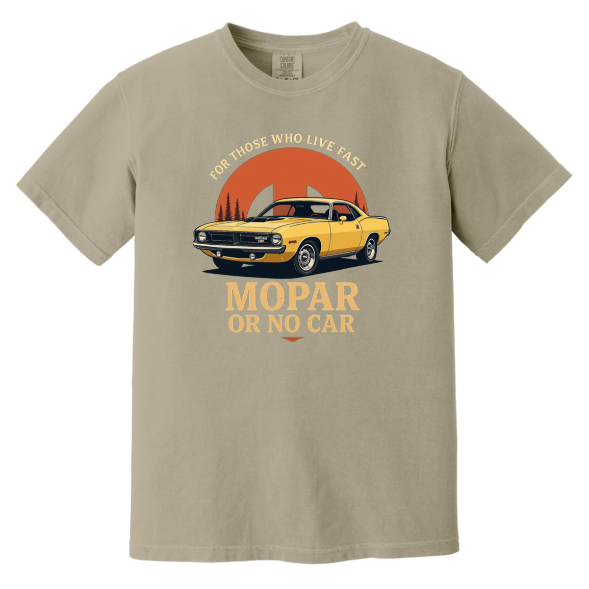 Mopar Or No Car Comfort Colors Heavyweight Tee - GYC Merch Store