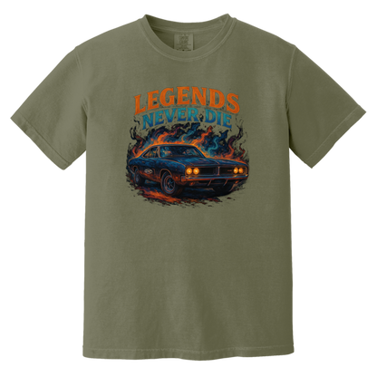 Legends Never Die Comfort Colors Heavyweight Tee - GYC Merch Store