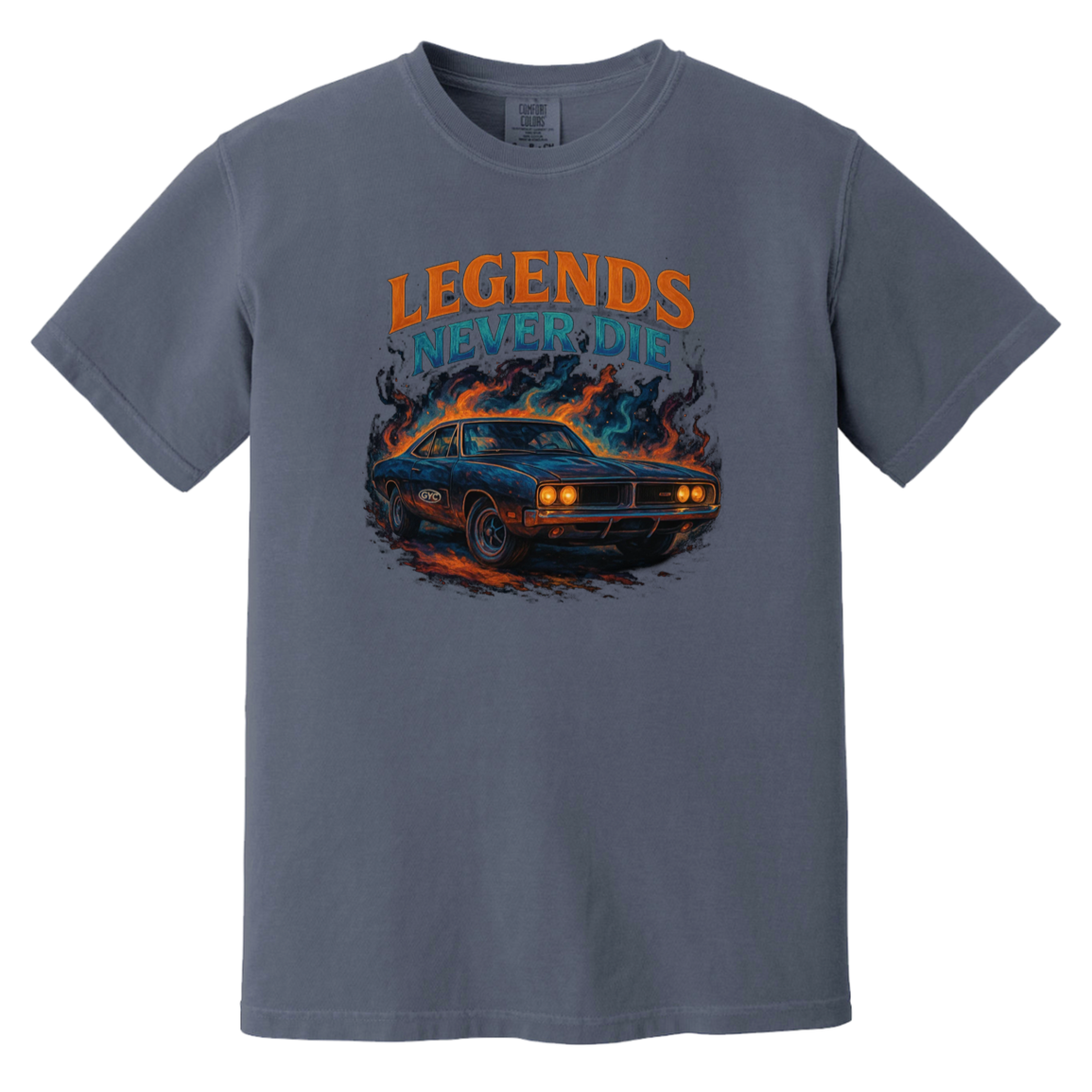 Legends Never Die Comfort Colors Heavyweight Tee - GYC Merch Store