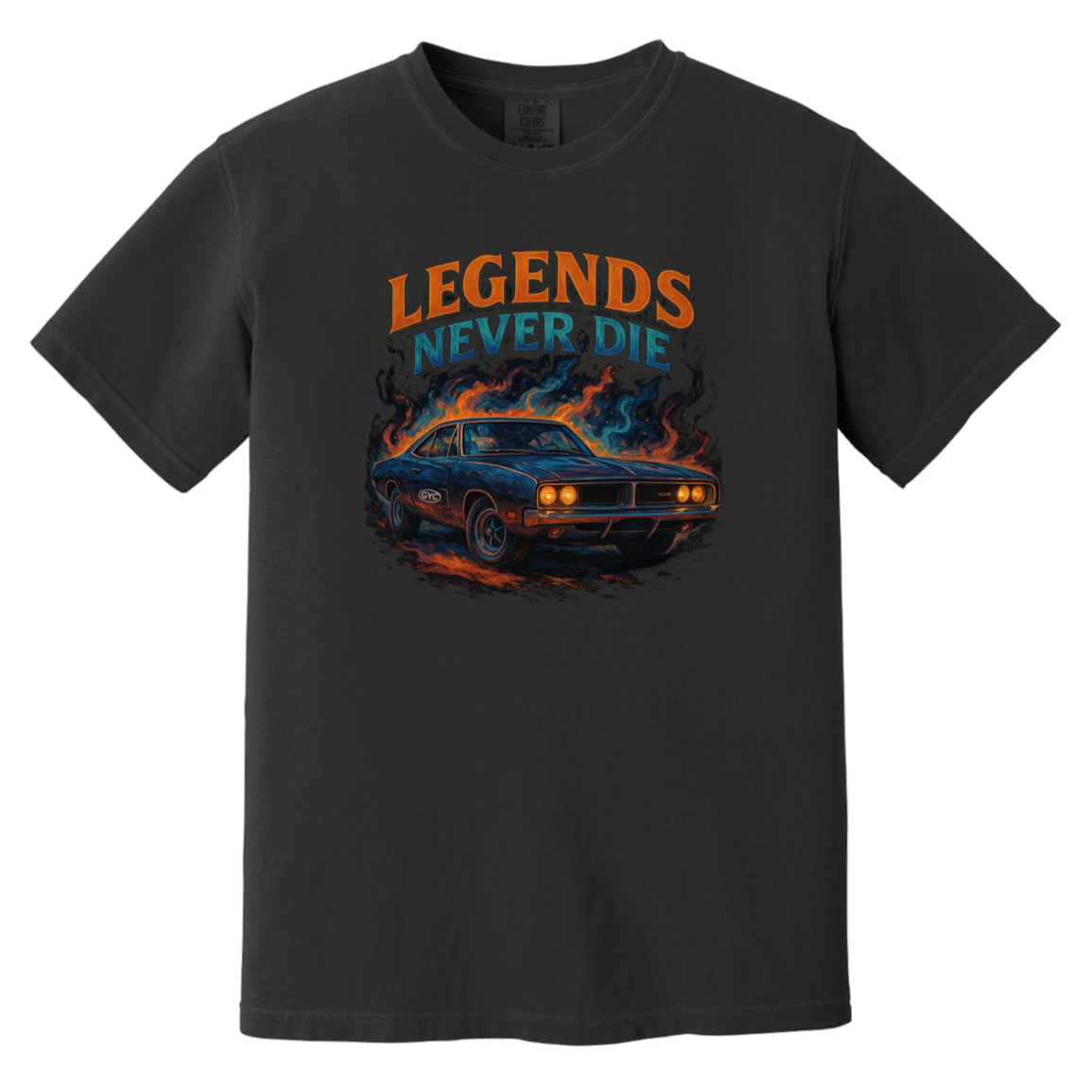 Legends Never Die Comfort Colors Heavyweight Tee - GYC Merch Store