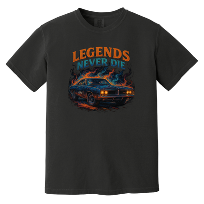 Legends Never Die Comfort Colors Heavyweight Tee - GYC Merch Store
