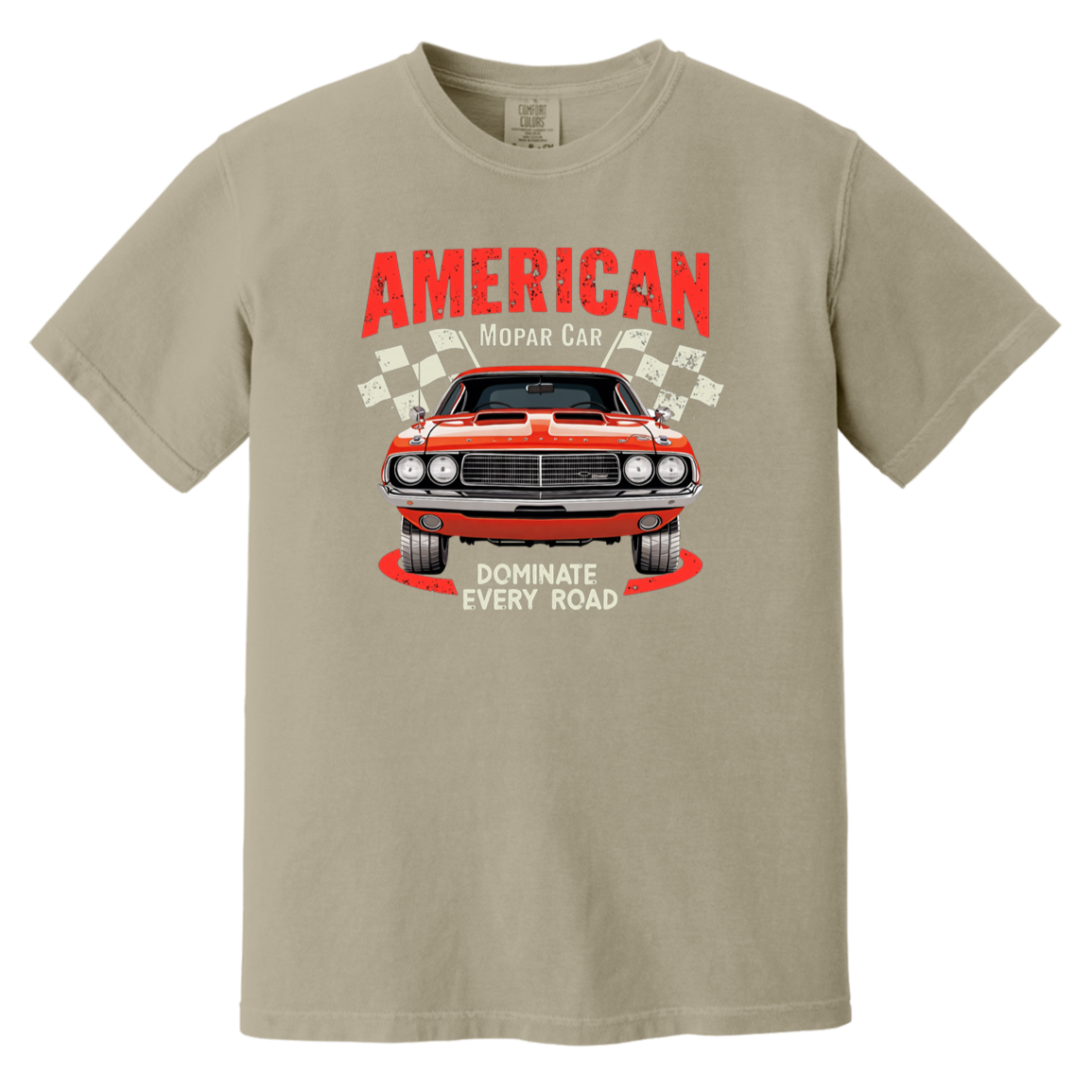 American Mopar Car Comfort Colors Heavyweight Tee - GYC Merch Store