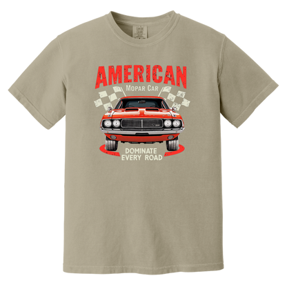 American Mopar Car Comfort Colors Heavyweight Tee - GYC Merch Store