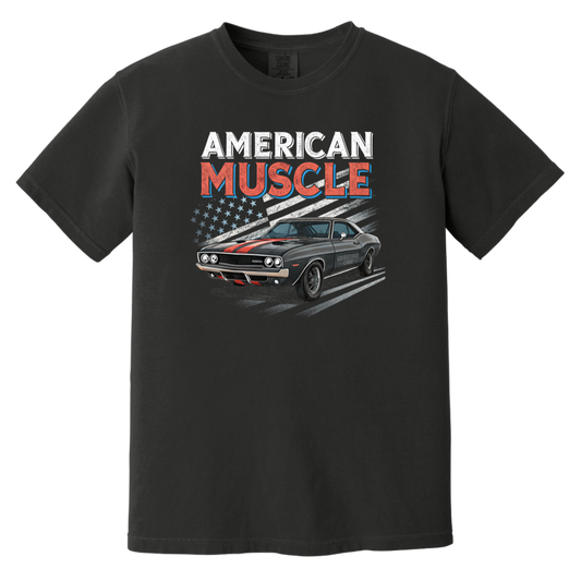 American muscle Comfort Colors Heavyweight Tee - GYC Merch Store