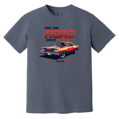 Feel The Road Drive Mopar Comfort Colors Heavyweight Tee - GYC Merch Store
